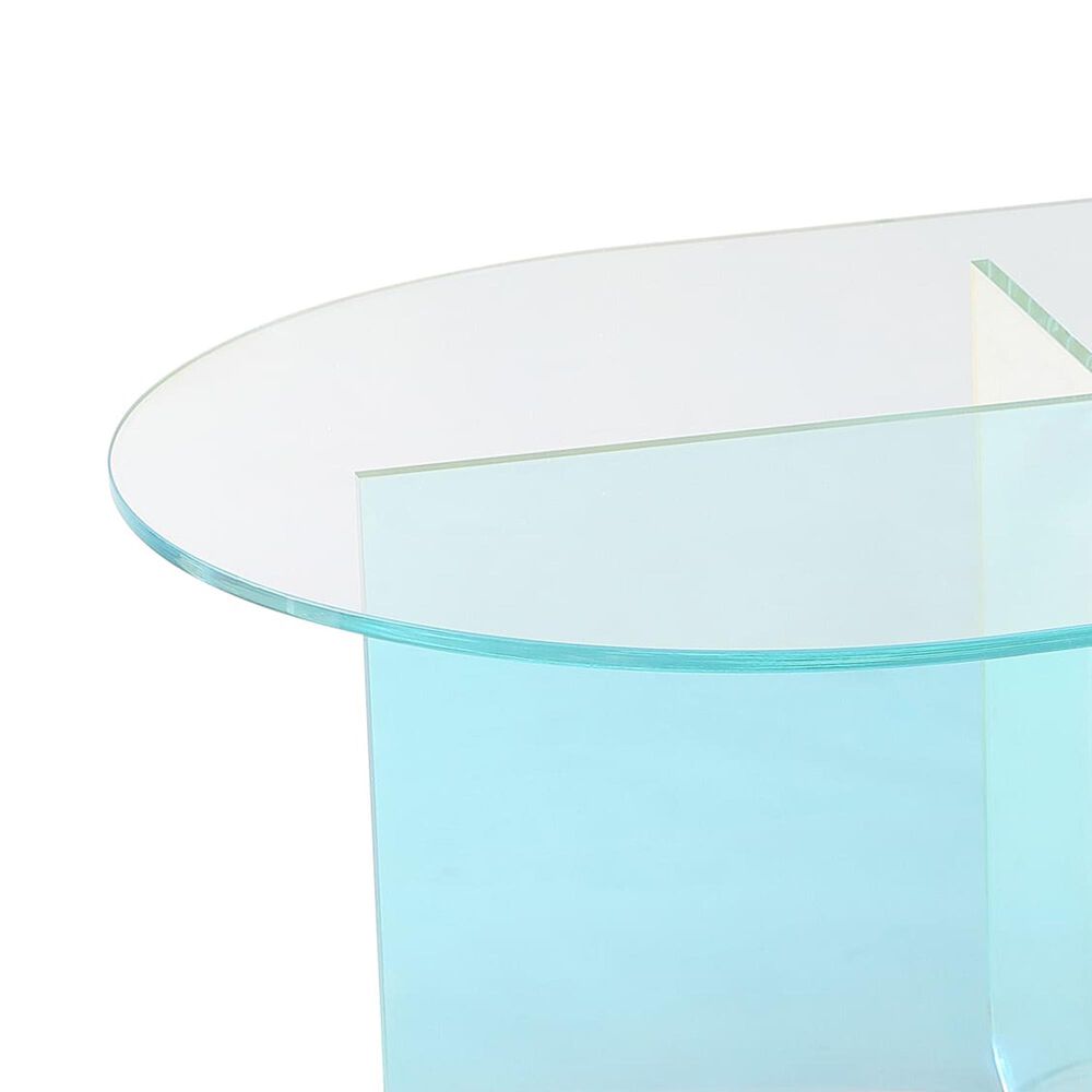 Urban Home Fomo Coffee Table in Iridescent Glass, , large