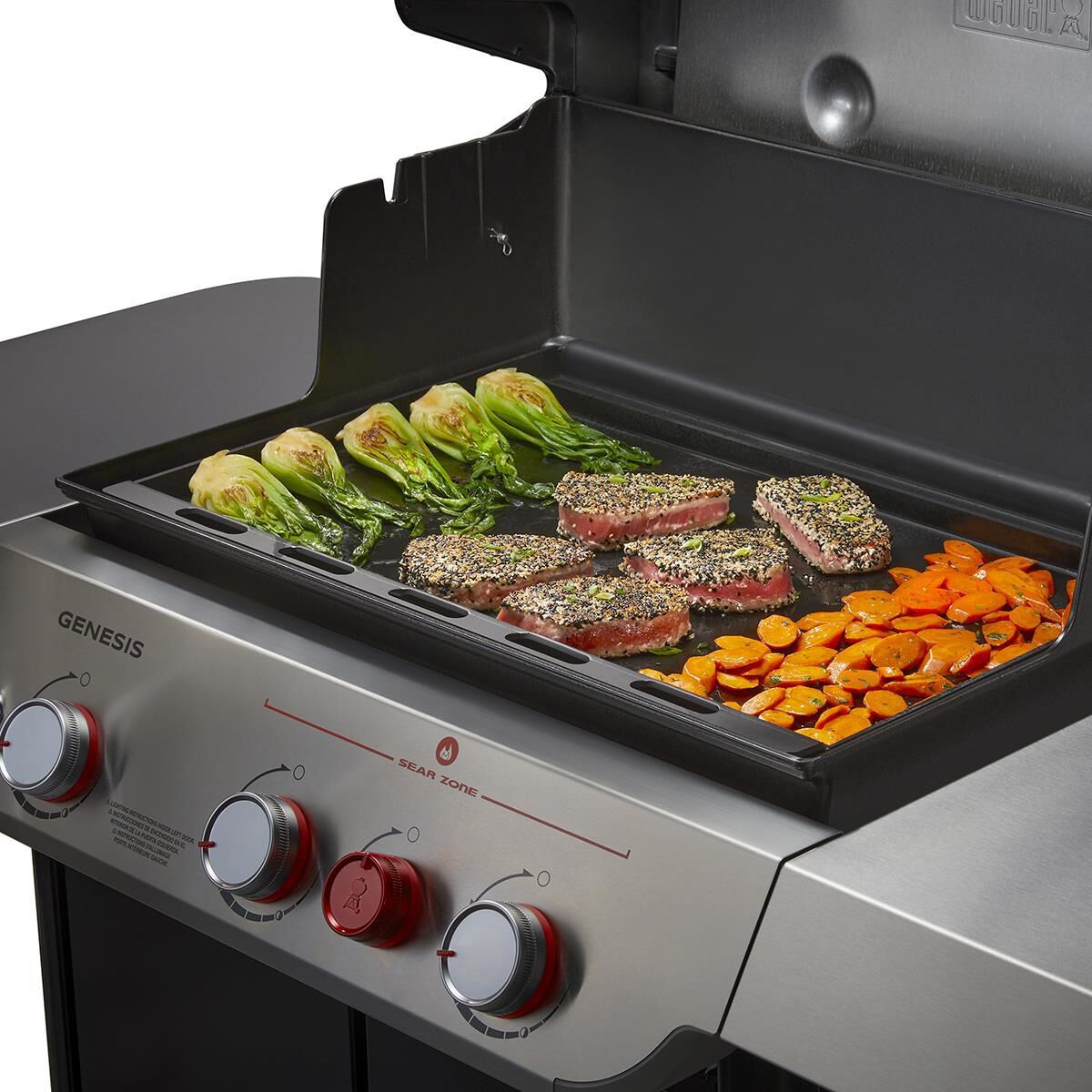 Weber Full Size Griddle for Genesis and Genesis II 300 Series in Black NFM