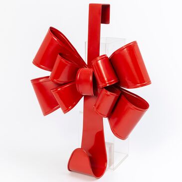 The Gerson Company 20.75" Holiday Door Wreath Hanger in Red, , large