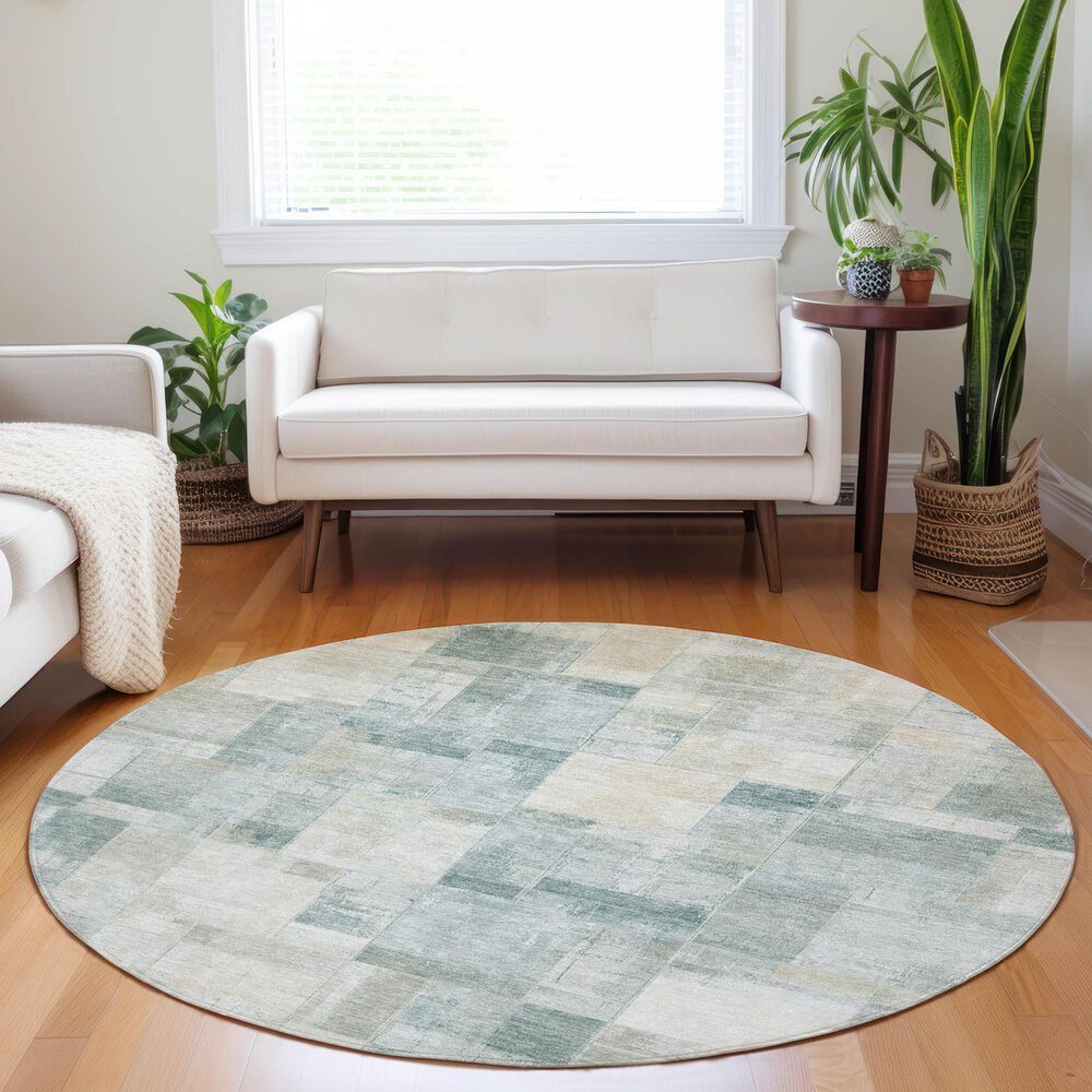 Dalyn Rug Company Ravenna RN4 8&#39; Round Seafoam Area Rug, , large