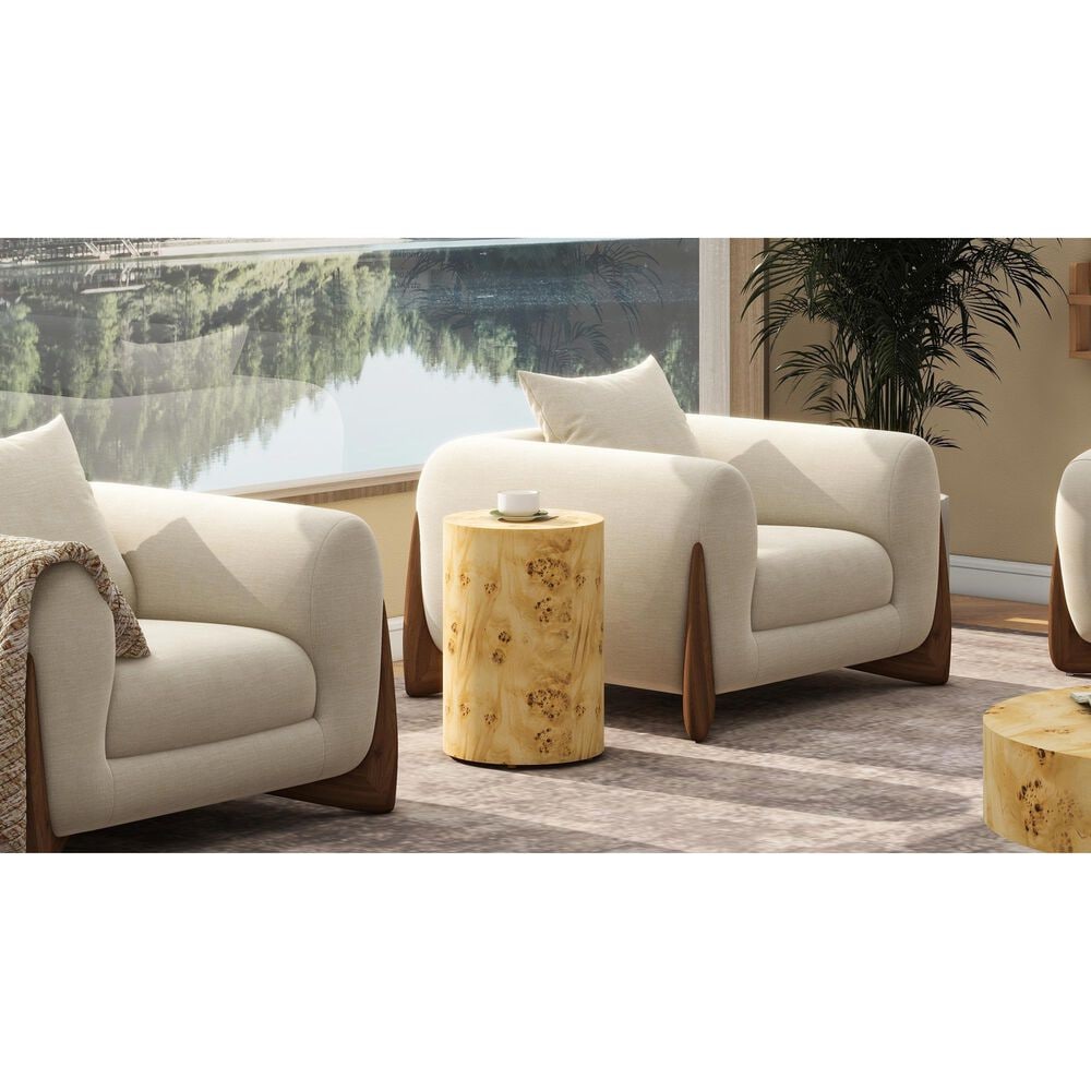 Jennifer Taylor Home Nebula 22" Side Table in Warm Natural Brown, , large
