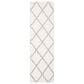 Safavieh Parma Shag PMA515A 2"3" x 9" Cream and Grey Runner, , large