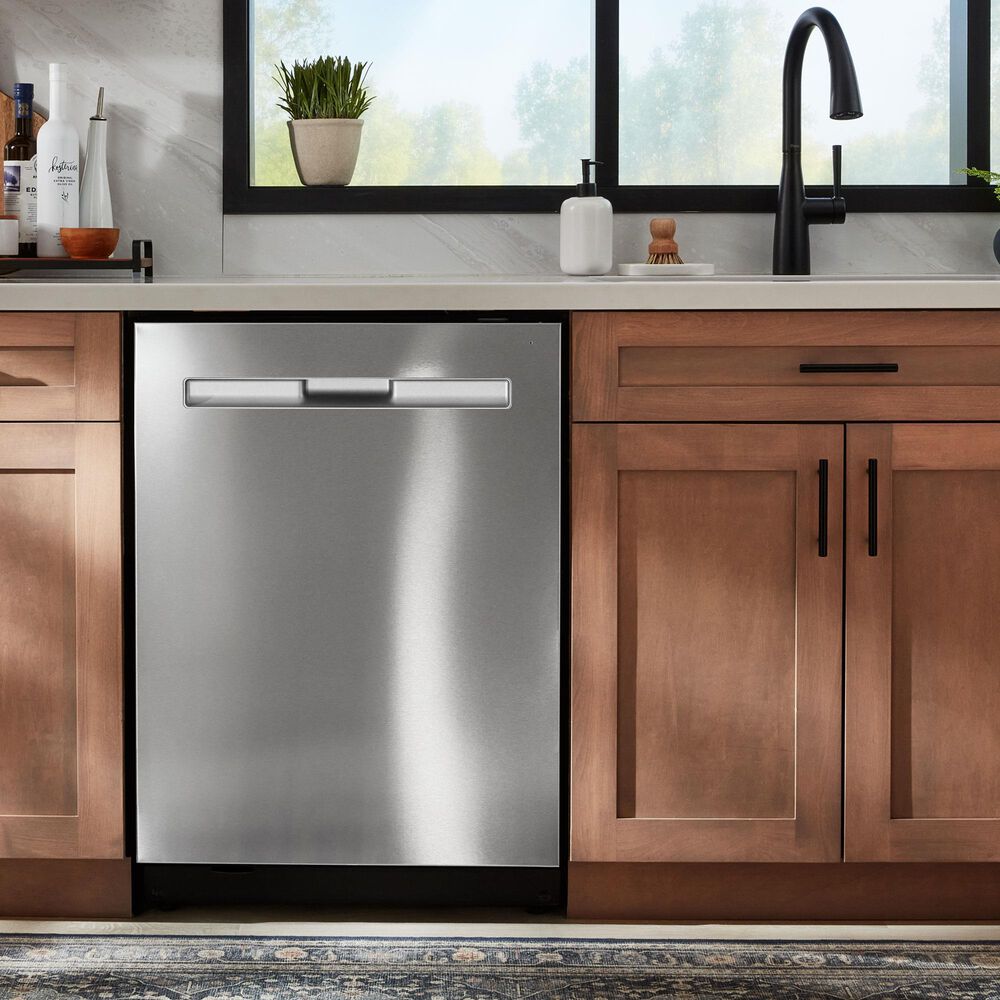 Maytag 24&quot; Built-In Pocket Handle Dishwasher in Fingerprint Resistant Stainless Steel, , large