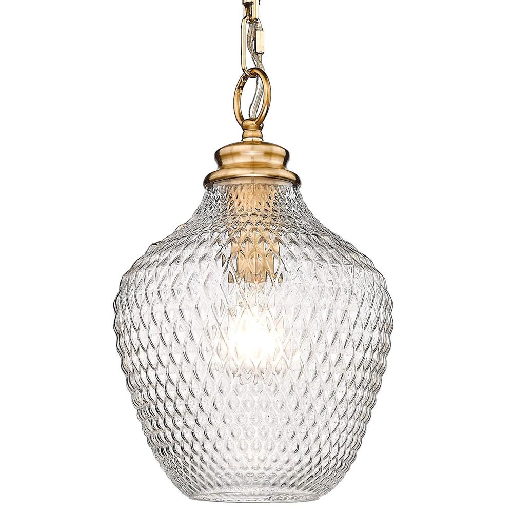 Golden Lighting Adeline 1-Light Pendant in Modern Brushed Gold, , large