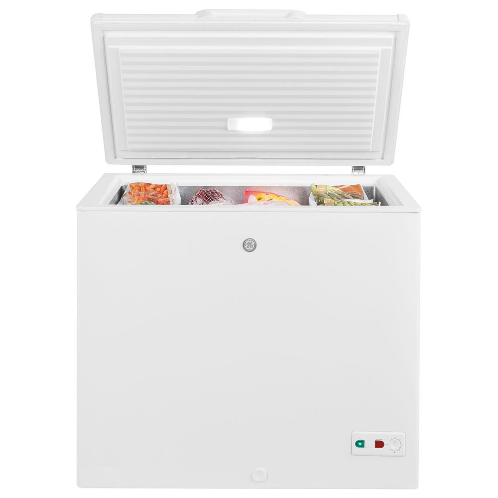 GE 8.8 Cu. Ft. Manual Defrost Chest Freezer in White, , large
