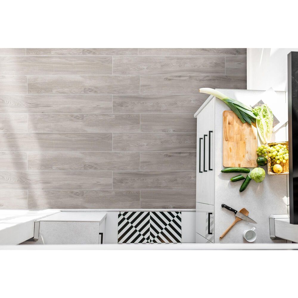 Emser Legati Gray 8&quot; x 47&quot; Porcelain Tile, , large