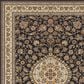 Oriental Weavers Masterpiece 033B 7"10" x 10"10" Navy Area Rug, , large