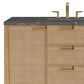 James Martin Vanities Solene 48" Single Bathroom Vanity in Seaside Oak with 3 cm Parisien Bleu Quartz Top and Rectangular Sink, , large