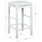 Linon Home Decor Lancer Counter Stool in White (Set of 2), , large