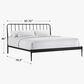 Hawthorne Furniture Farmhouse King Metal Panel Bed in Matte, , large