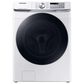 Samsung 4.5 Cu. Ft Front Load Washer with Steam and 7.5 Cu. Ft. Gas Dryer Laundry Pair in White, , large
