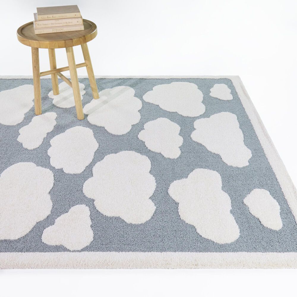 Balta Rugs Cocoon Cumulus Teal 5'3" x 7' Kids Area Rug, , large