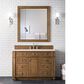 James Martin Vanities Bristol 48" Single Bathroom Vanity in Saddle Brown with 3 cm Eternal Marfil Quartz Top and Rectangular Sink, , large