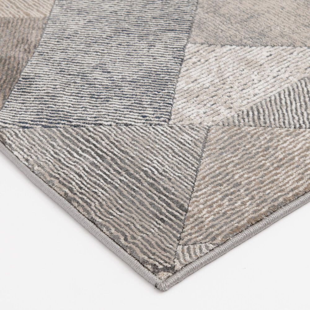 Central Oriental Clearwater Adita 5&#39; x 7&#39;6&quot; Oyster and Chalk Area Rug, , large