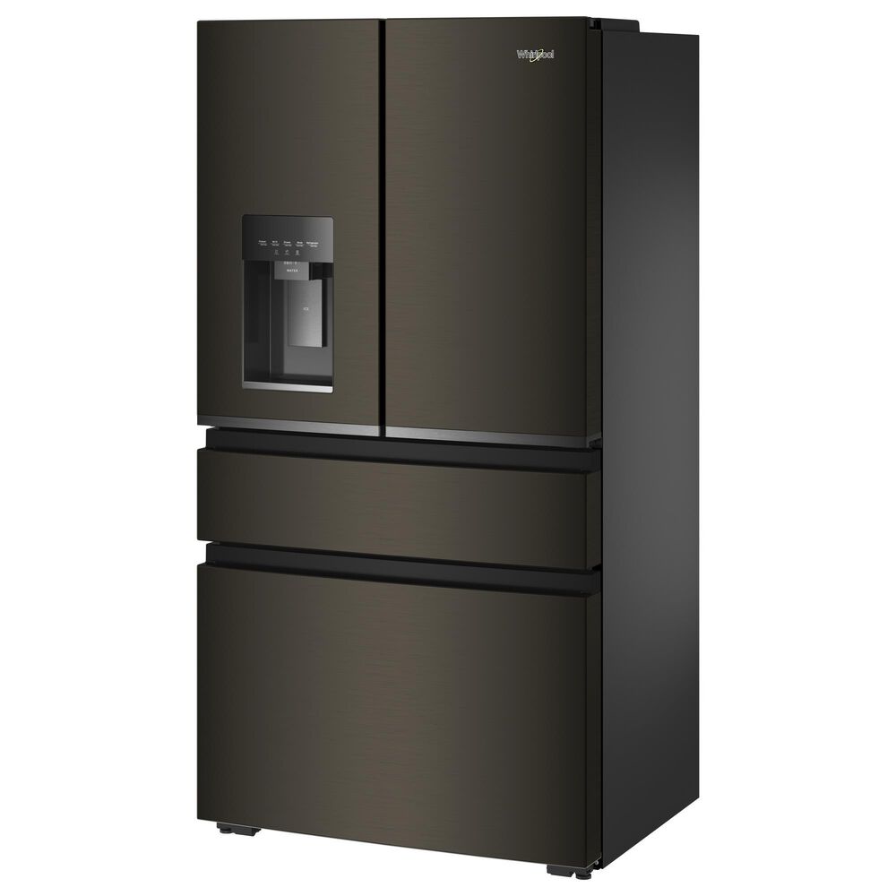 Whirlpool 22 Cu. Ft. 4-Door Depth French Door Refrigerator with Dual Ice Makers in Black Stainless Steel, , large