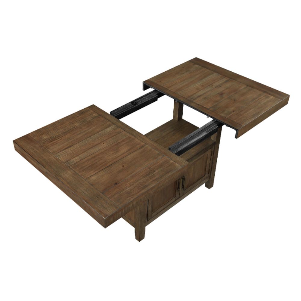 Steve Silver Garland 1-Leaf Dining Table in Toffee - Table Only, , large