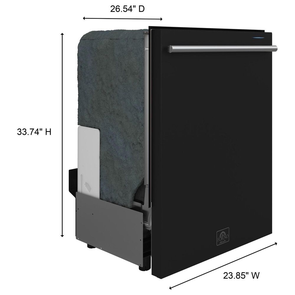 Forno Pozzo 24" Built-In Tall Tub Top Control Dishwasher with 49 dBA in Stainless Steel, , large