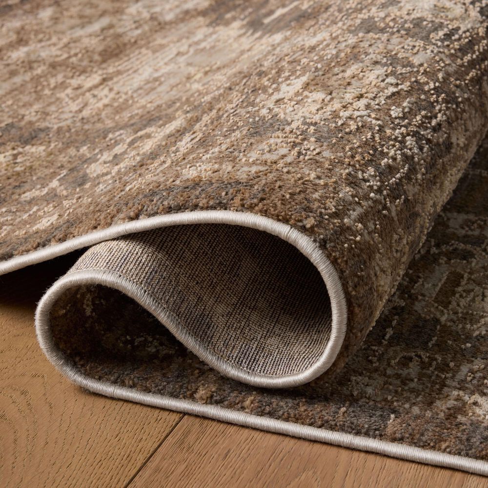 Loloi Haywood Charcoal and Mocha 6&#39;7&quot; x 9&#39;2&quot; Area Rug, , large