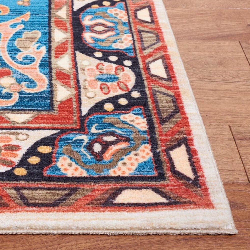 Safavieh Riviera 6&#39;7&quot; Square Blue and Beige Area Rug, , large
