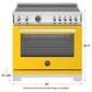 Bertazzoni Professional 5.7 Cu.Ft. Induction Range with Convection and Self-Cleaning in Giallo, , large