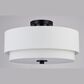 Vaxcel Burnaby 3-Light Semi-Flush Mount in Black, , large