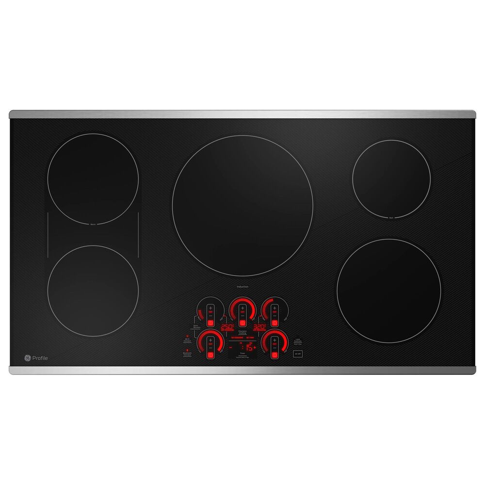 GE Profile 2-Piece Kitchen Package with 30&quot; Smart Built-In Convection Double Wall Oven and 36&quot; Induction Cooktop in Stainless Steel, , large