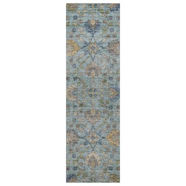 Dalyn Rug Company Silk Road Denim, Sky, Gray, Gold, Ivory and Fern 2"3" x 7"6" Runner, , large