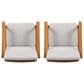 Hearth and Haven Outdoor Dining Chair in Grey (Set of 2), , large
