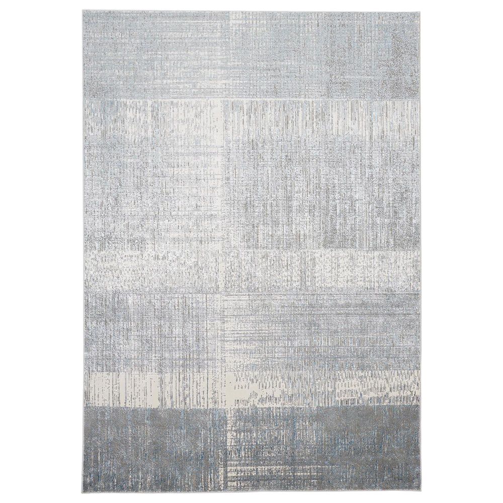 Feizy Azure 6"7" x 9"6" Blue and Beige Area Rug, , large