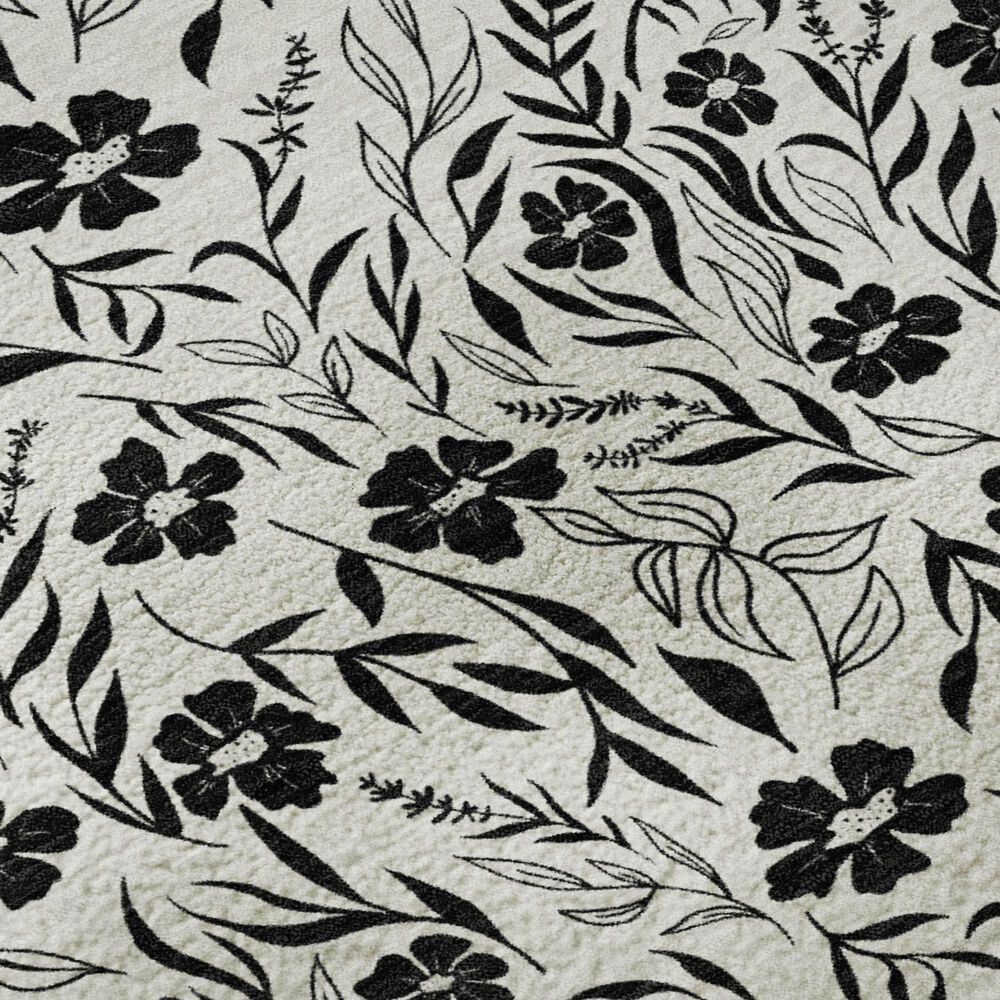 Dalyn Rug Company Soft Essentials Floral Ivory 8' Round Indoor/Outdoor Area Rug, , large