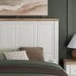 Ashley Savonport King Storage Panel Bed in White and Brown, , large