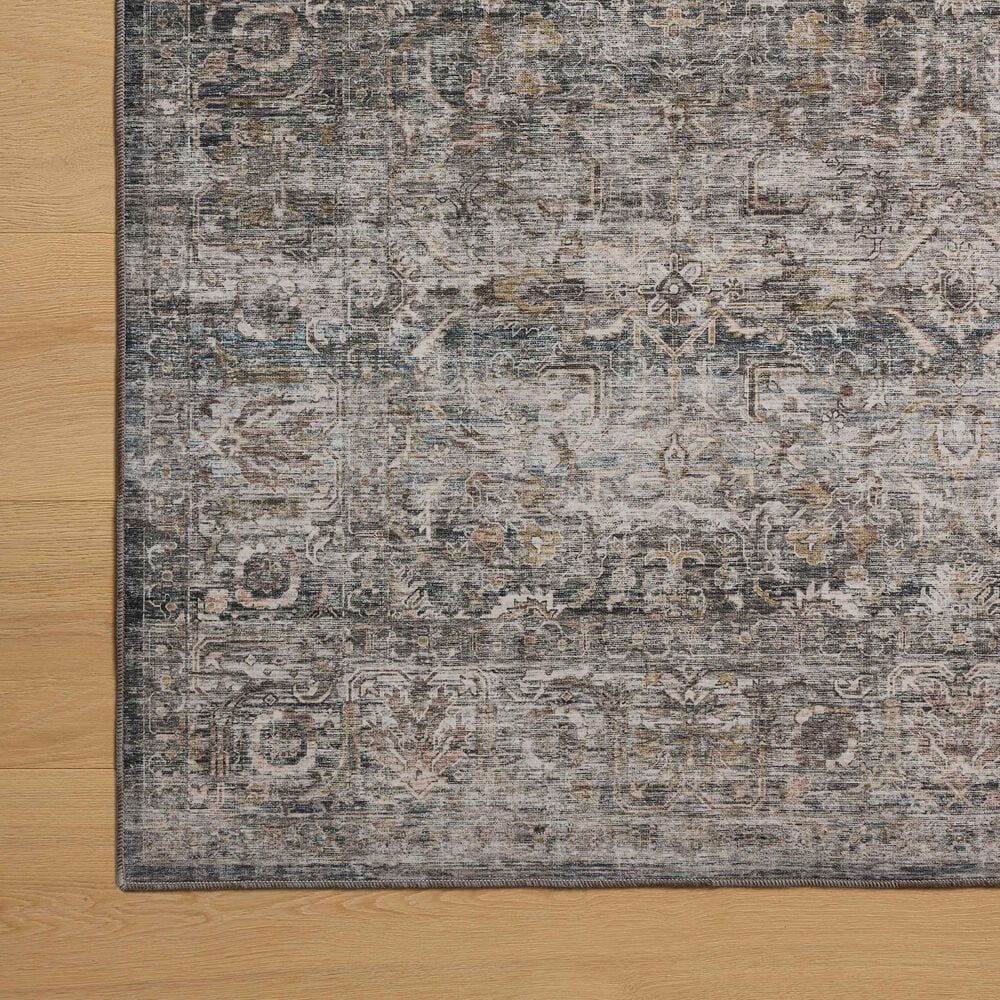 Amber Lewis x Loloi Josie 3&#39;6&quot; x 5&#39;6&quot; Dove and Gold Area Rug, , large