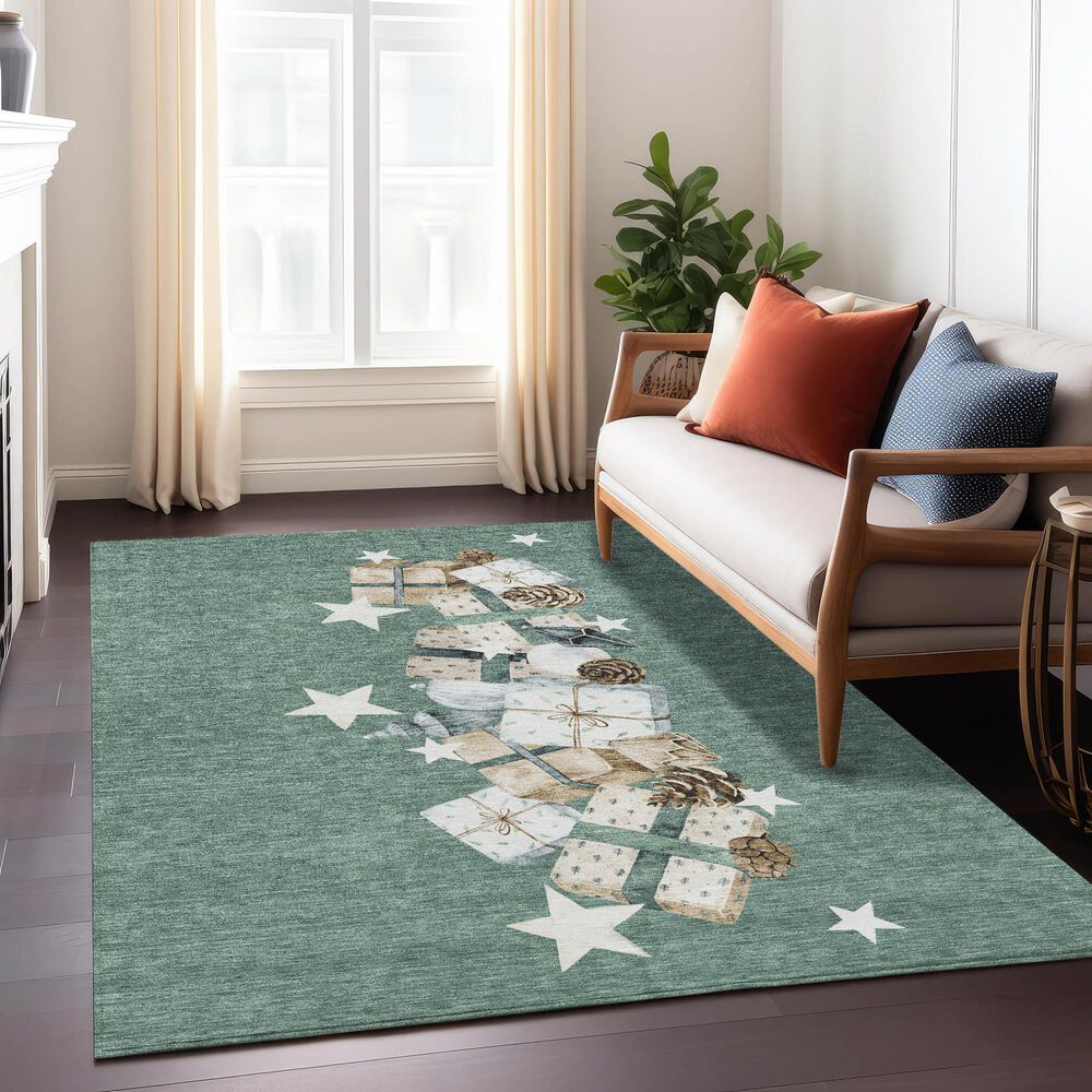 Dalyn Rug Company Wonderland WN33 Seafoam 3&#39; x 5&#39; Area Rug, , large