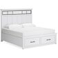 Ashley Ashbryn King Storage Bed in White and Natural, , large