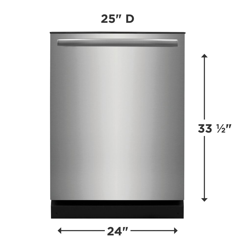 Frigidaire Gallery 24" Hybrid Tub Dishwasher in Stainless Steel, , large