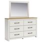Ashley Linnocreek 3-Piece Twin Bedroom Set in White and Warm Brown, , large