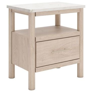 Ashley Cadmori 1-Drawer Nightstand in Brown and White, , large