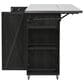 Hearth and Haven Outdoor Kitchen Island with Stainless Steel Top in Black, , large