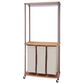 Household Essentials Modern Laundry Center with Wheels in Light Ash, , large