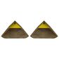 Dayton Bradley 2-Piece Cubicle Section Desk in Rustic Brown/Yellow, , large