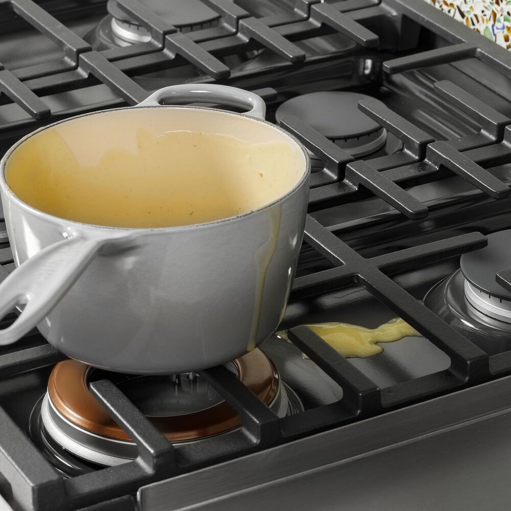 Cafe 48&quot; Natural Gas Rangetop with Integrated Griddle in Stainless Steel and Brushed Stainless, , large