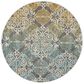Safavieh Evoke EVK230D-5R 5"1" Round Grey/Ivory Area Rug, , large