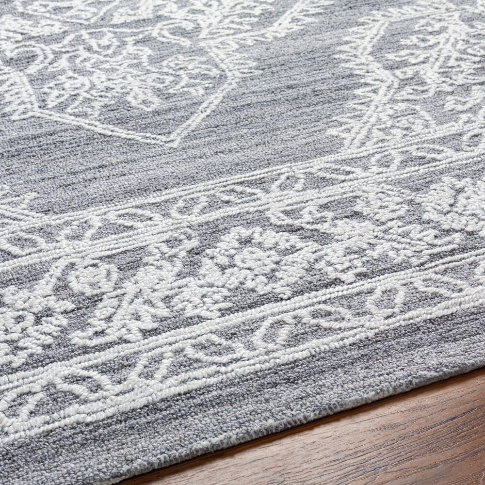 Surya Piazza PZZ-2301 6&#39; x 9&#39; White, Gray Area Rug, , large