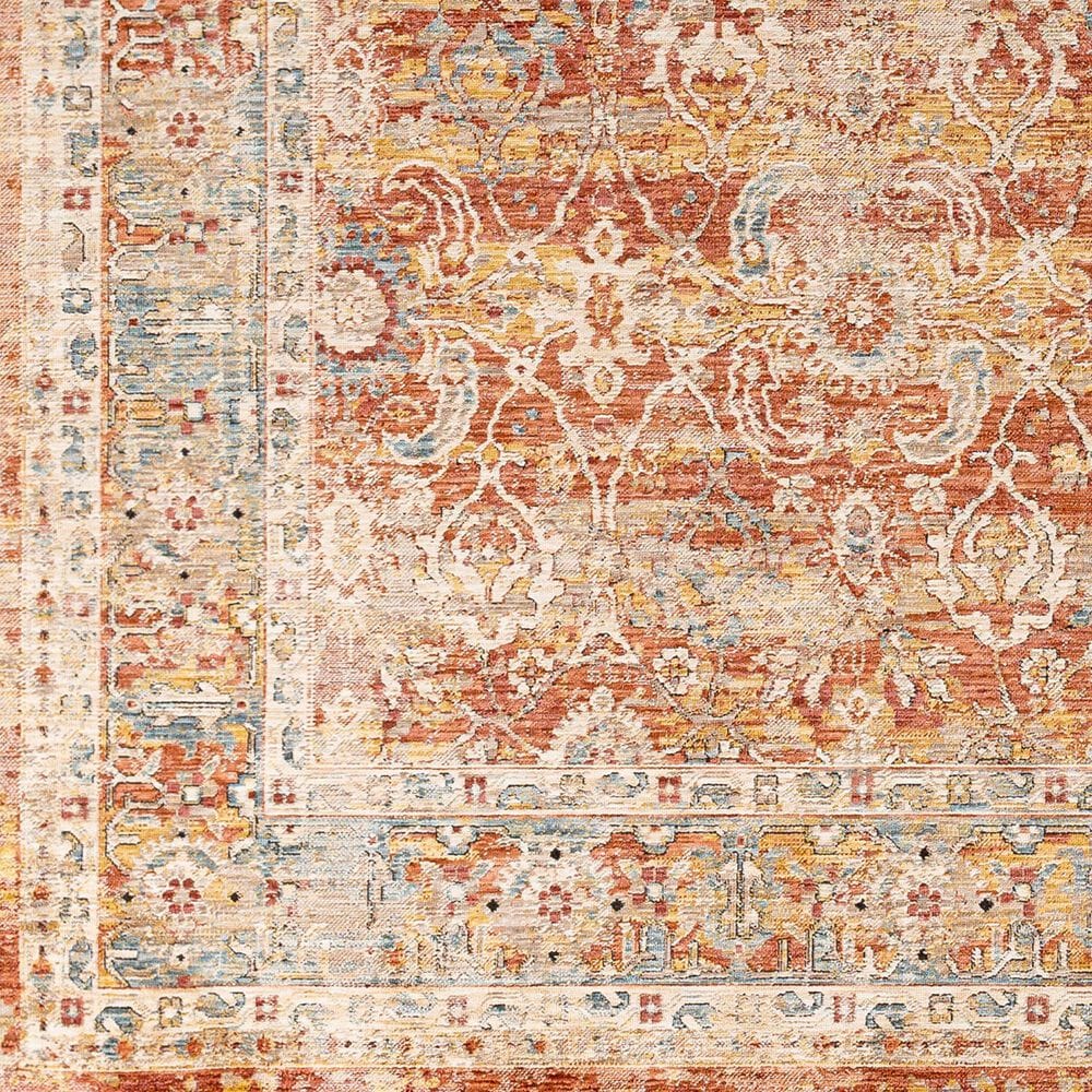 Surya Aspendos 2&#39;7&quot; x 3&#39;11&quot; Rust, Burgandy, Dusty Pink, Blue, Mustard, Taupe, Gray, Black and Cream Area Rug, , large