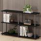 HOMLUX Turn-N-Tube 3-Tier Double Size Storage Display Rack in Black and Grey, , large
