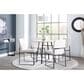 Lumisource Fuji Side Chair with White Cushion in Black (Set of 2), , large