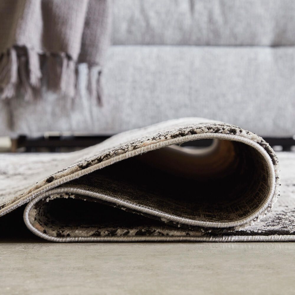 Ashley Langwell 5&#39; x 7&#39; Black, Gray and White Area Rug, , large