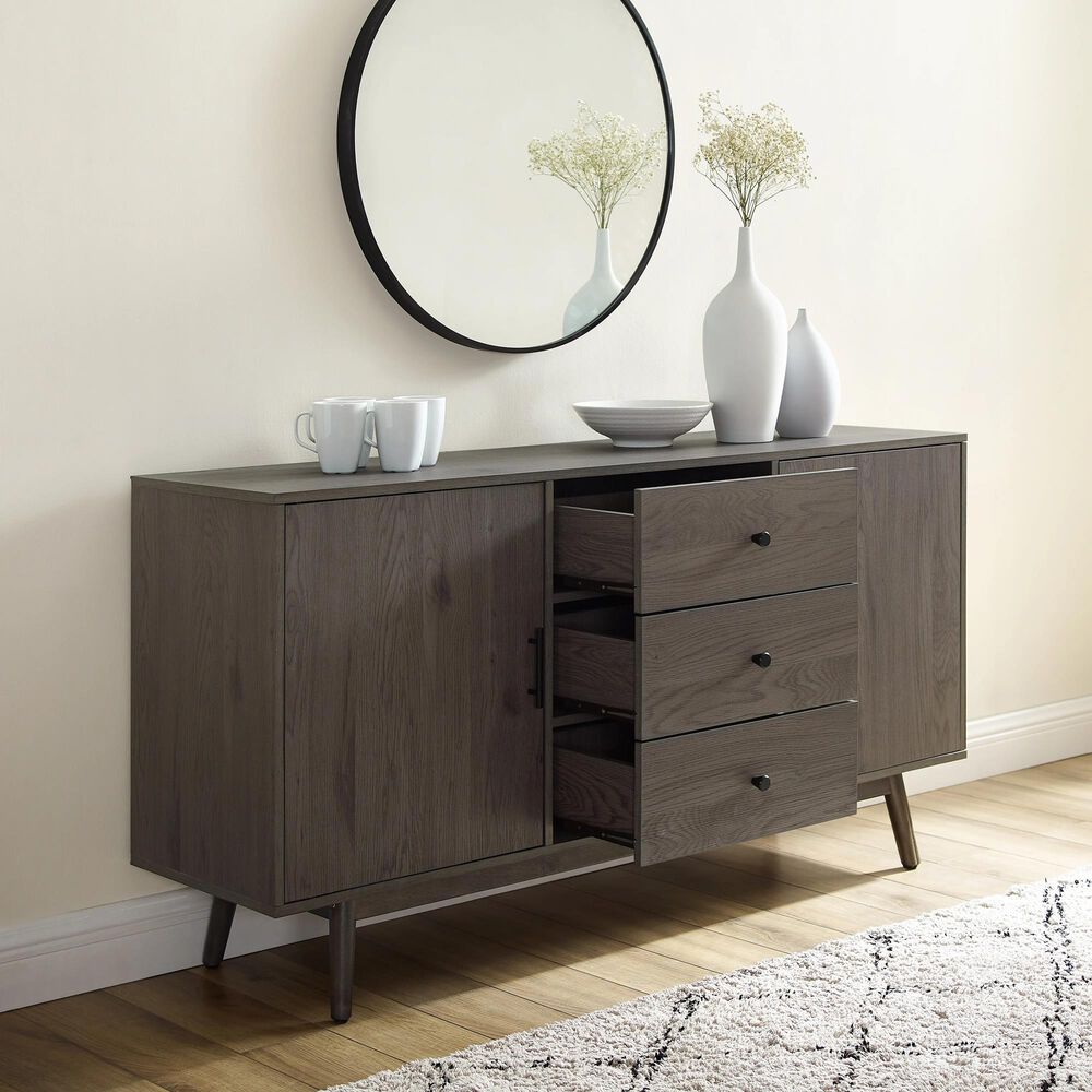 Crosley Furniture Lucas Sideboard in Gray, , large