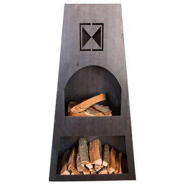 Napa East Collection Fire Knight Steel Outdoor Fireplace in Raw Steel, , large