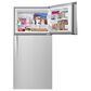 Whirlpool 19 Cu. Ft. Top-Freezer Refrigerator with LED Interior Lighting in Stainless Steel, , large